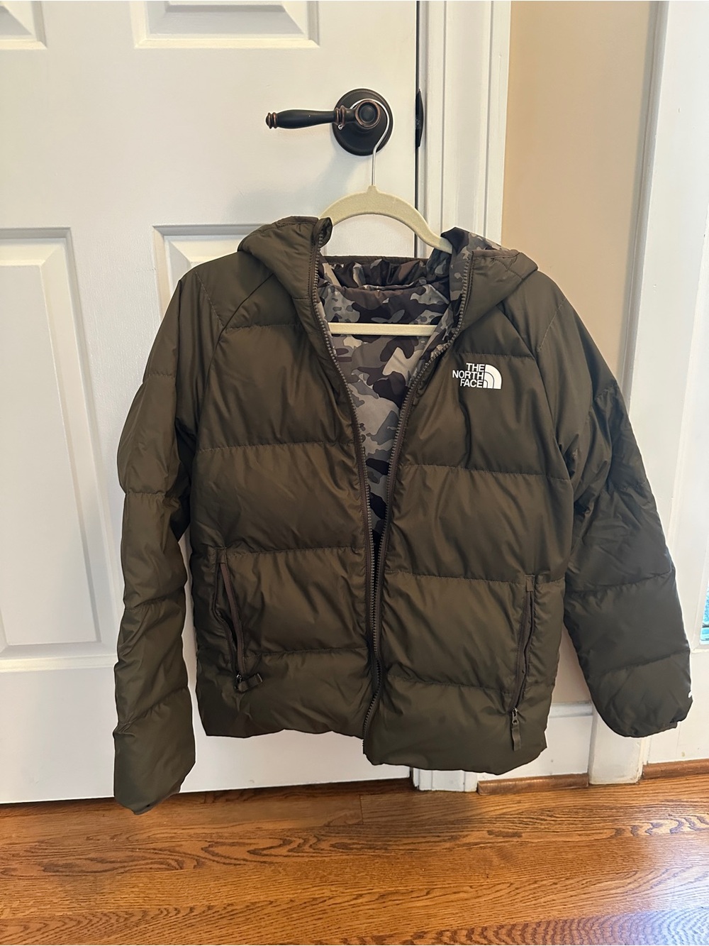 The North Face Kids Olive Hooded Puffer Jacket